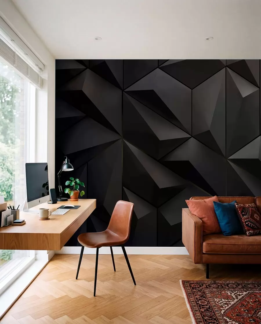 Fototapet Triangulära paneler u79936