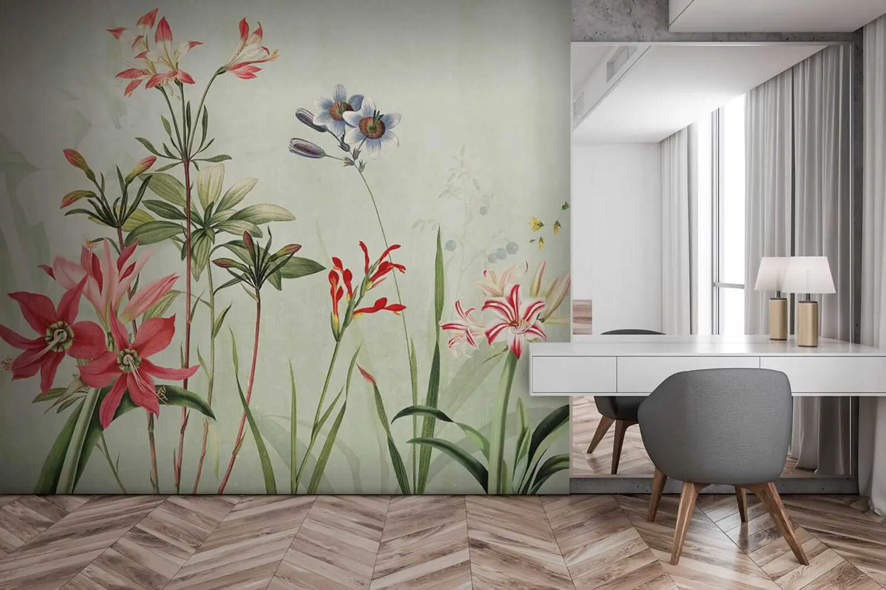 Fototapet Vilda blommor u02349