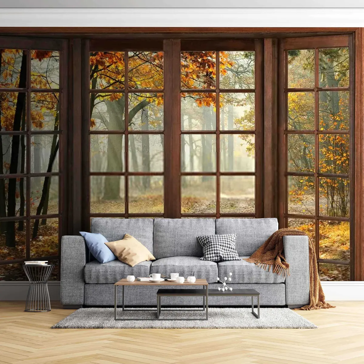 Fototapet Utanför fönstret höst u02605