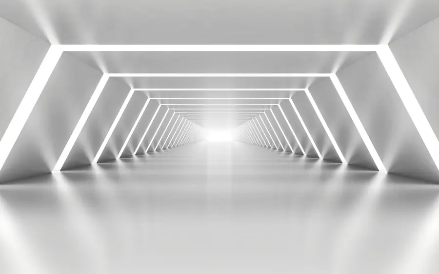 Fototapet Grå tunnel u03369