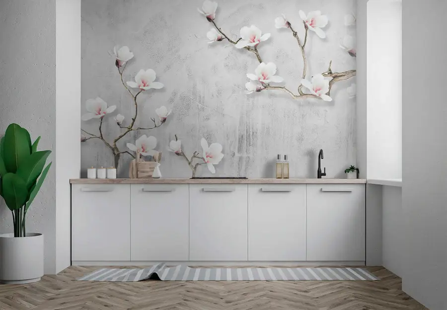 Fototapet Blommande magnolia u04201