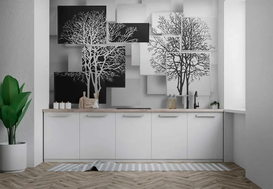 Fototapet Yin Yan träd u09369