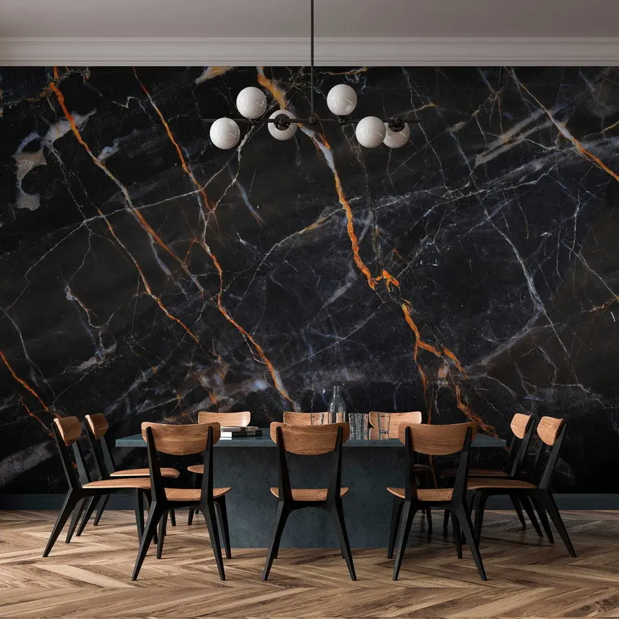 Fototapet Svart klassisk marmor u37463