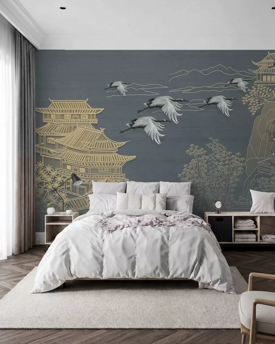 Fototapet Ritning i japansk stil u38720