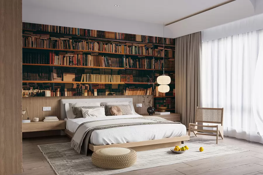 Fototapet Ett stort bibliotek u40004