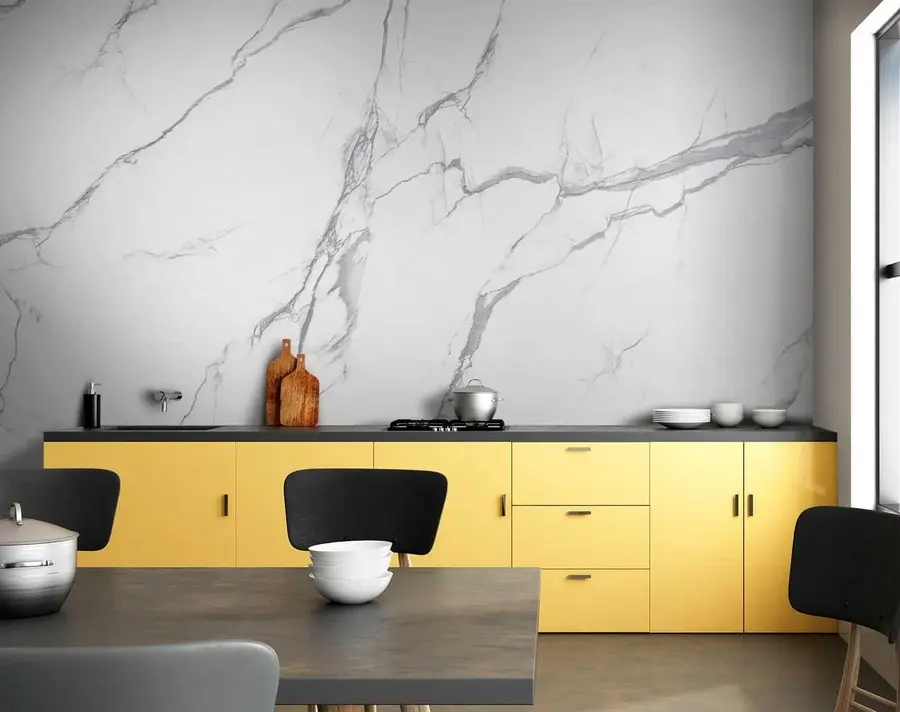 Fototapet Vit marmor u42049