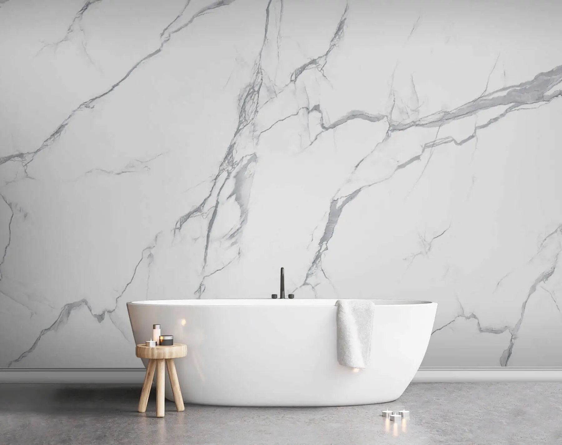 Fototapet Vit marmor u42049