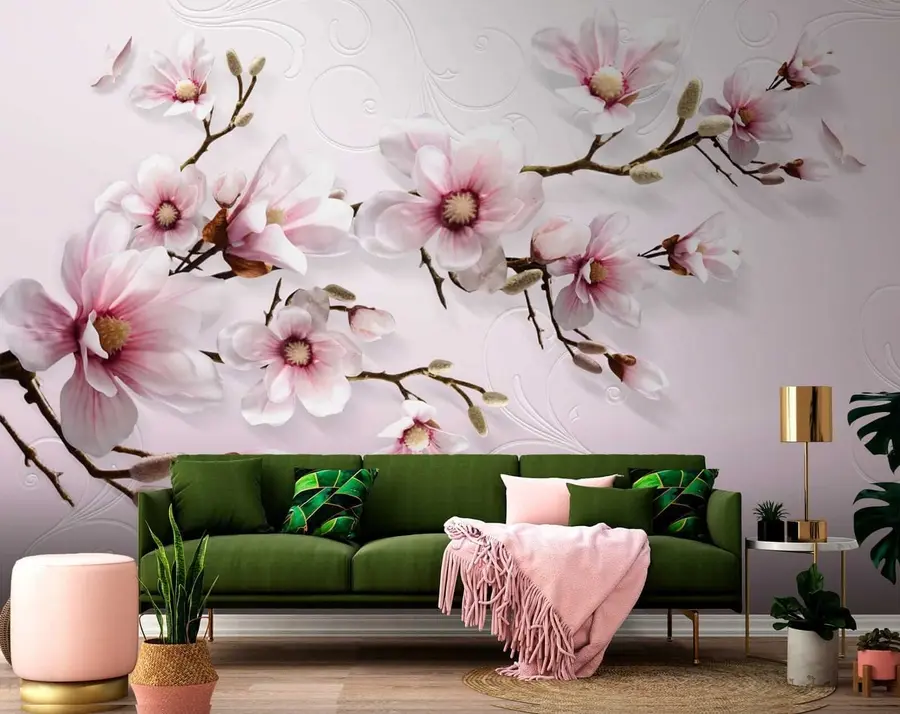 Fototapet Blommande träd u47486