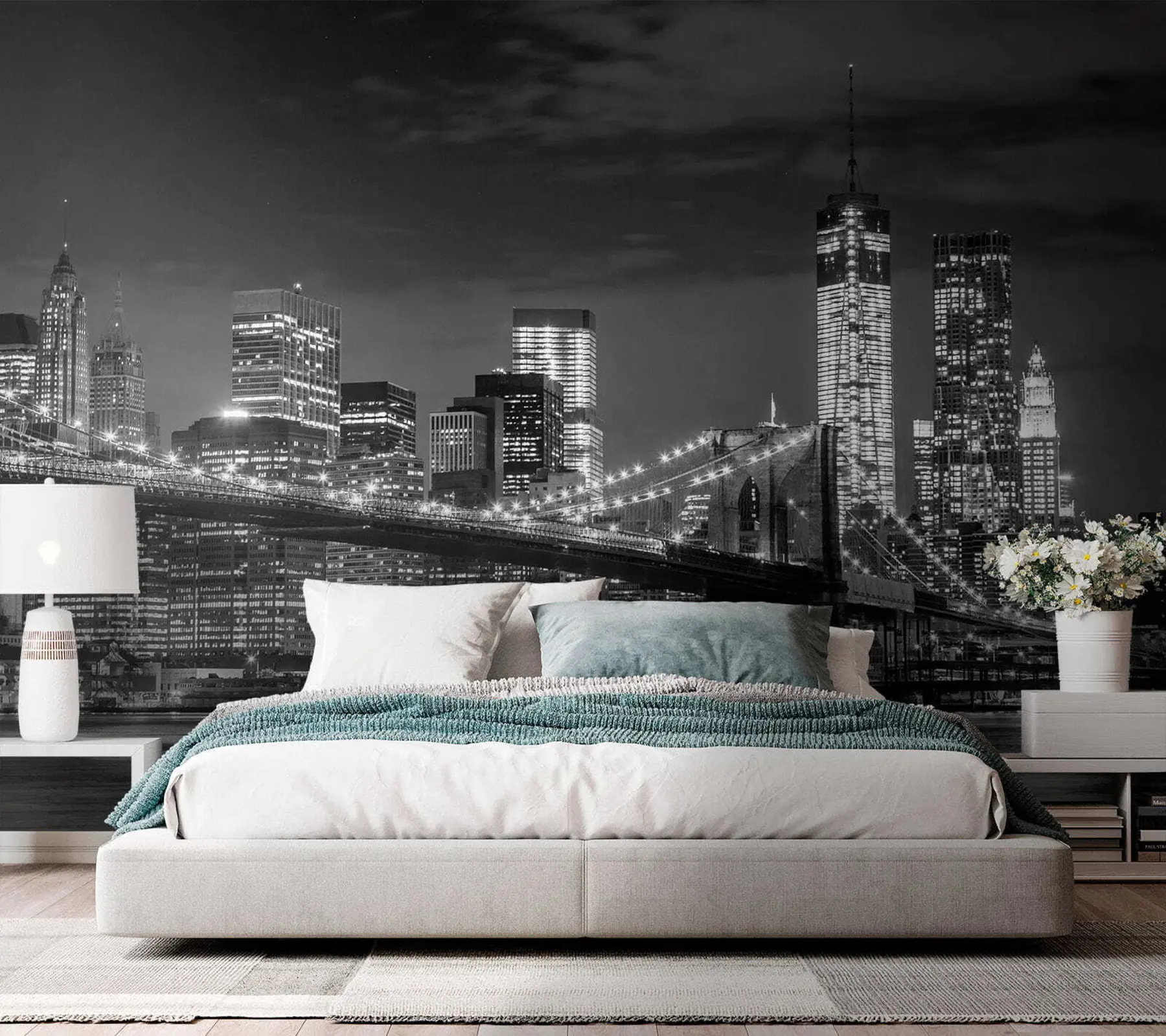 Fototapet Nattstad u56428