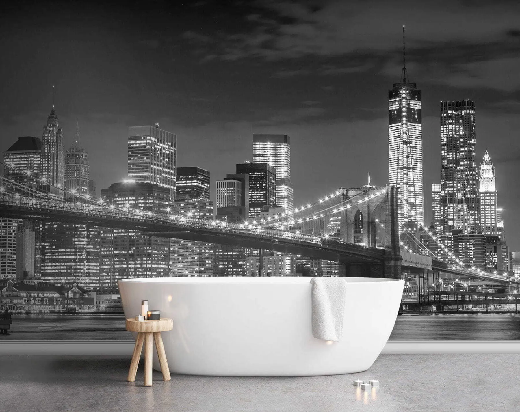 Fototapet Nattstad u56428