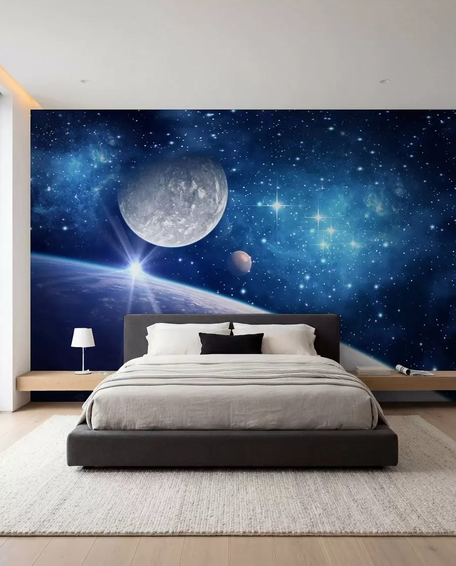 Fototapet Stig in i rymden u57785