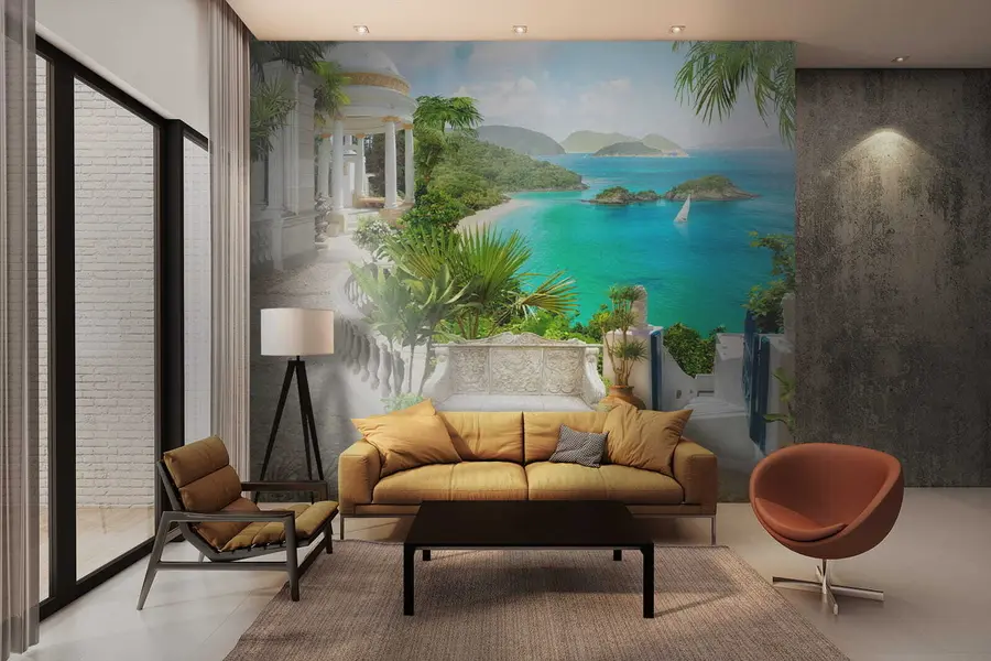 Fototapet Vila på stranden u79434