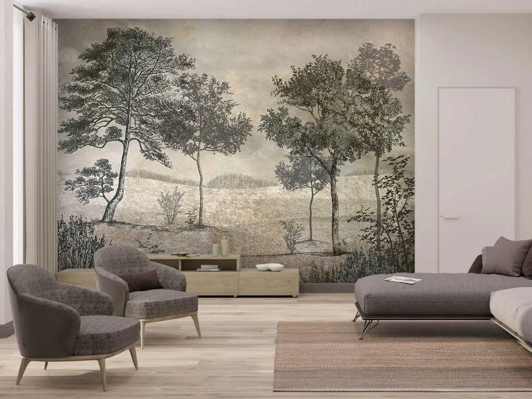 Fototapet Vintage träd u80030