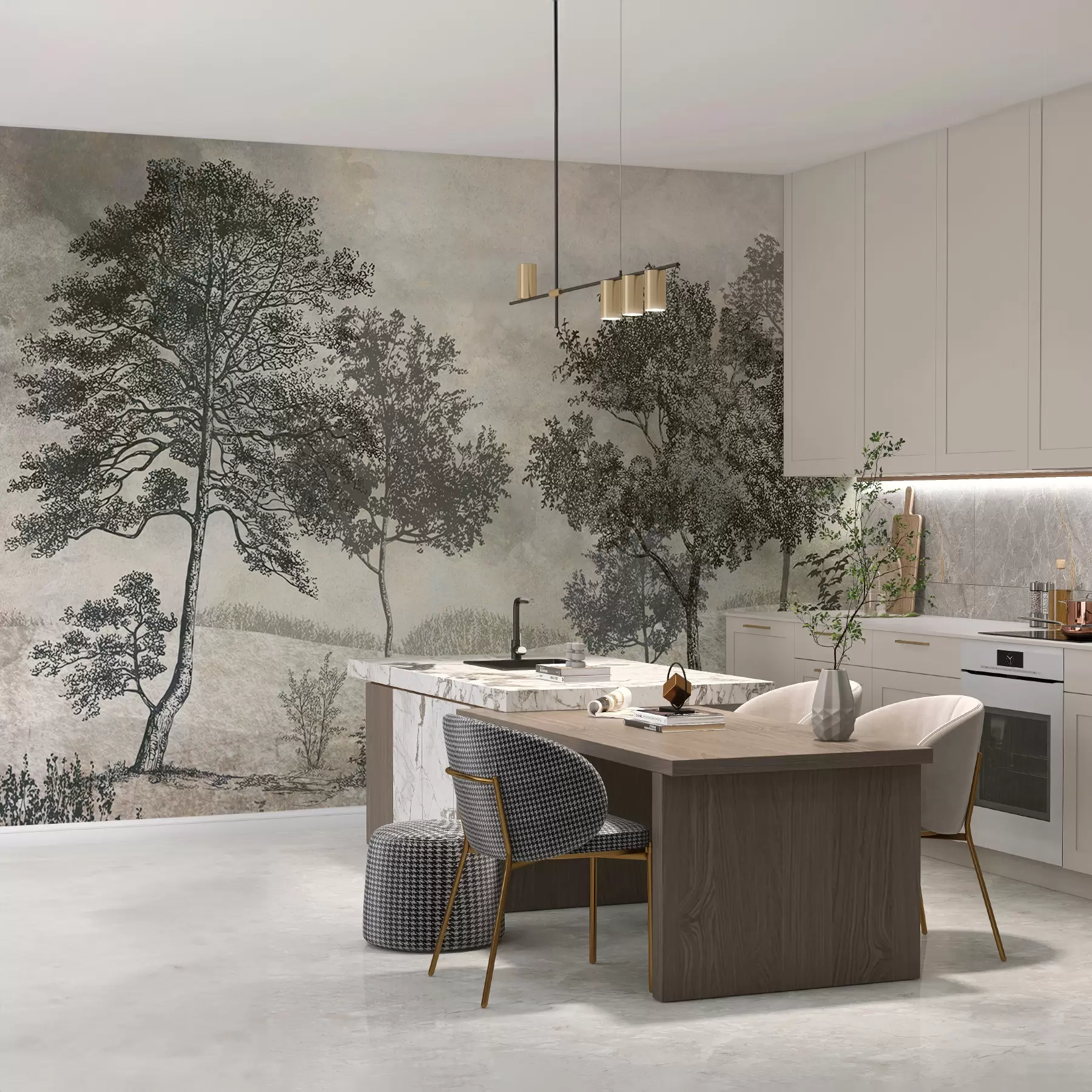 Fototapet Vintage träd u80030