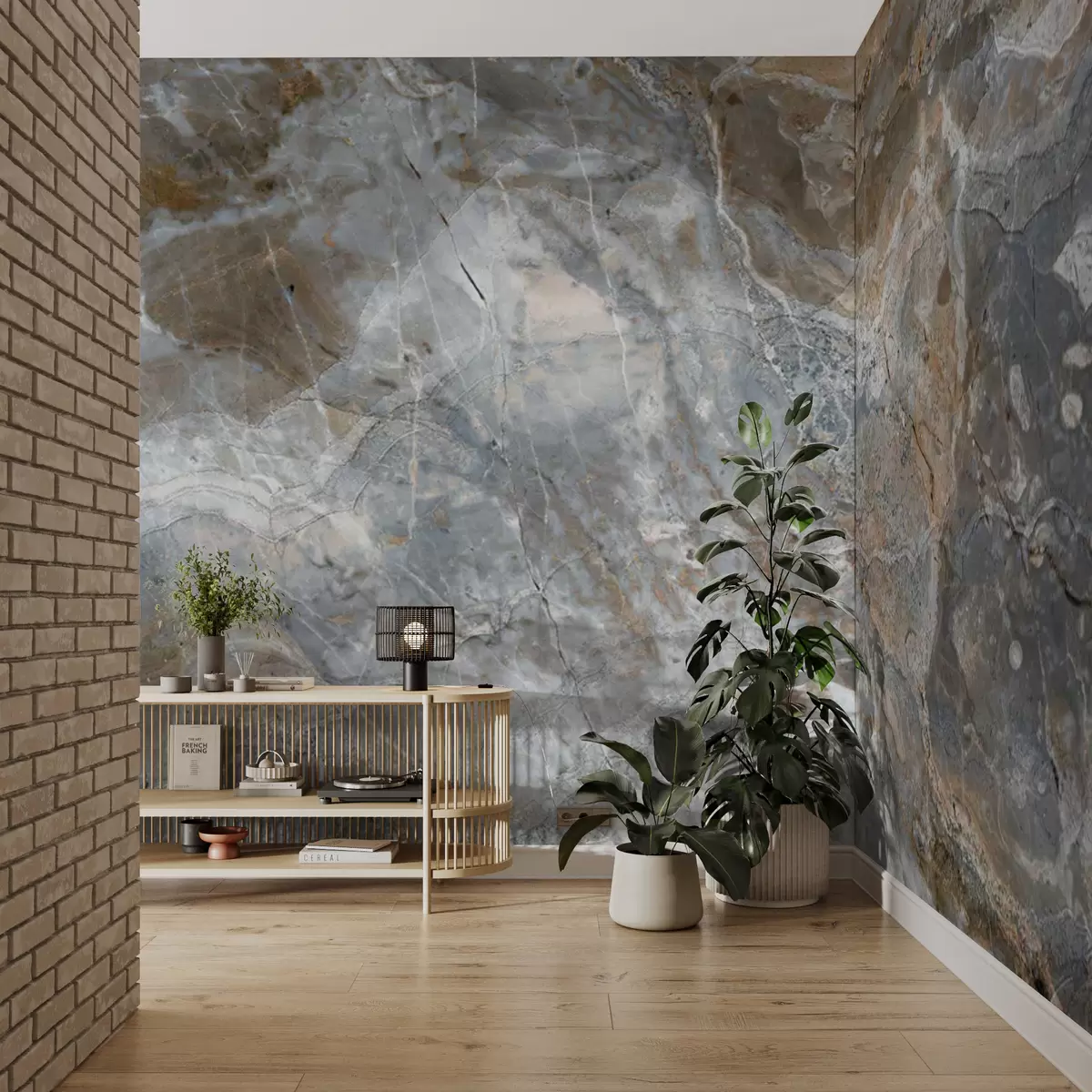 Fototapet Gråbeige marmor u71438