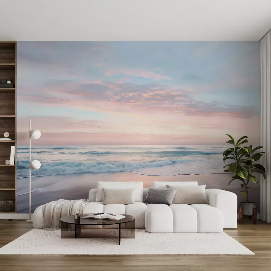 Fototapet Lugn vall vid havet w07935