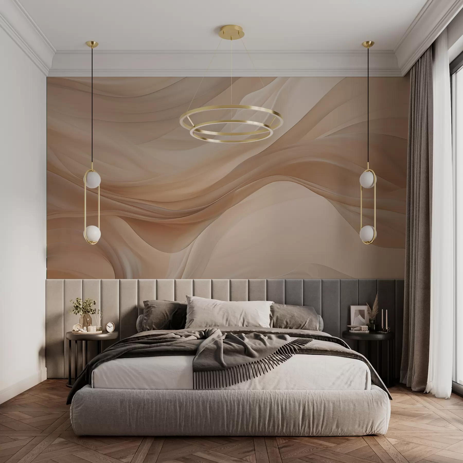 Fototapet Delikat beige bakgrund w01641