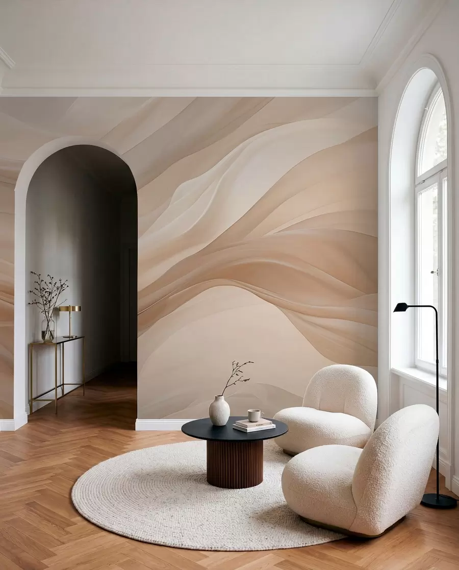 Fototapet Delikat beige bakgrund w01641