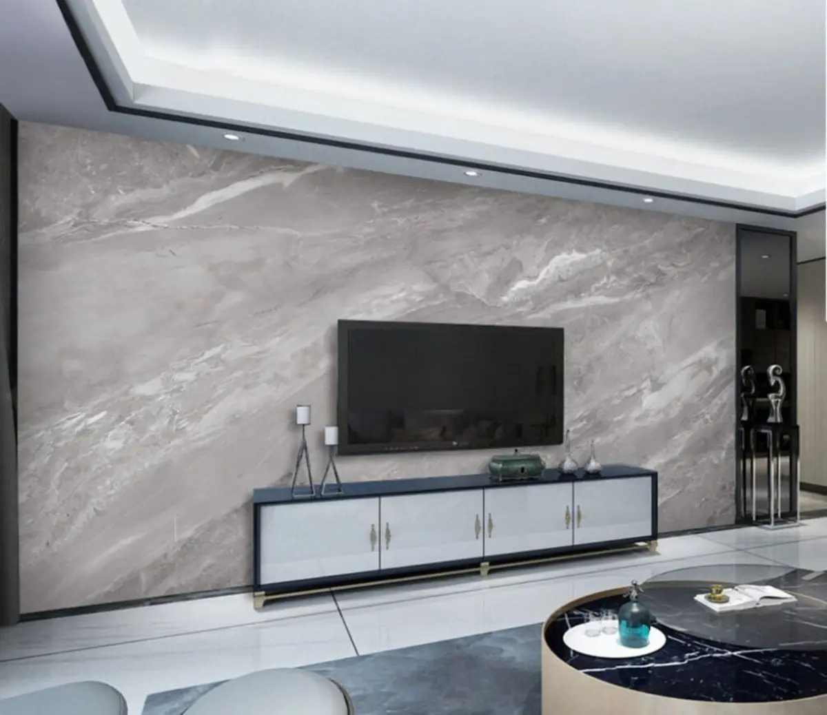 Fototapet Grå, sluttning och sand u31214