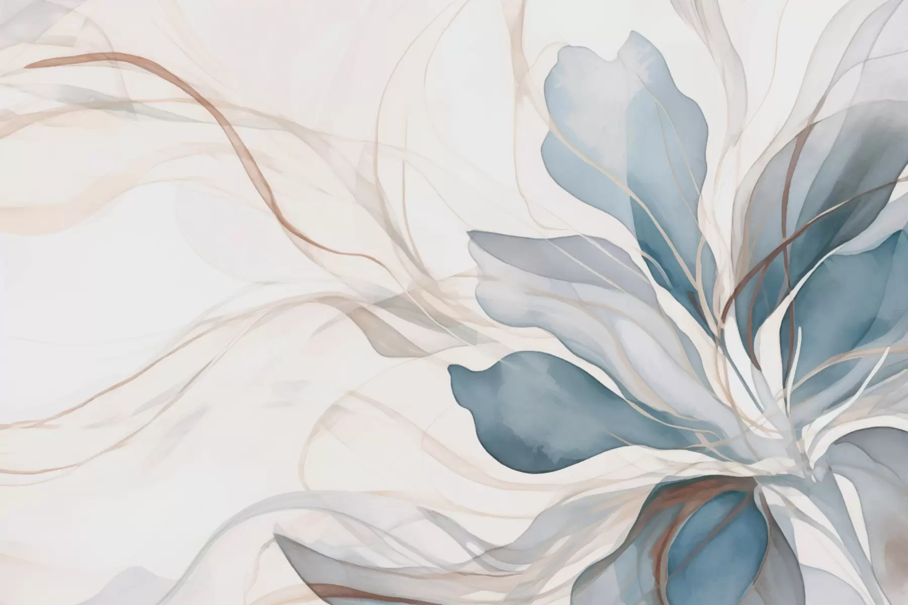 Fototapet Delikat stor blomma w01718