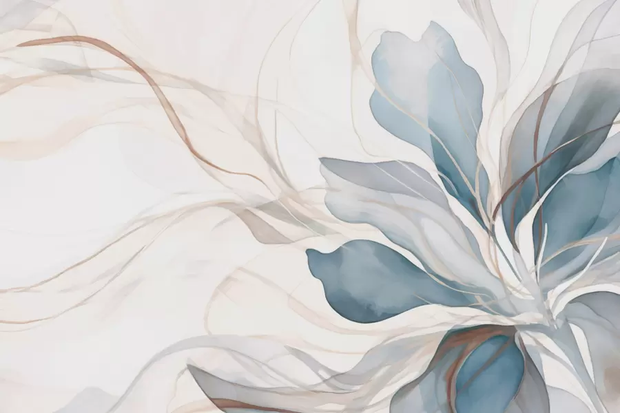 Fototapet Delikat stor blomma w01718