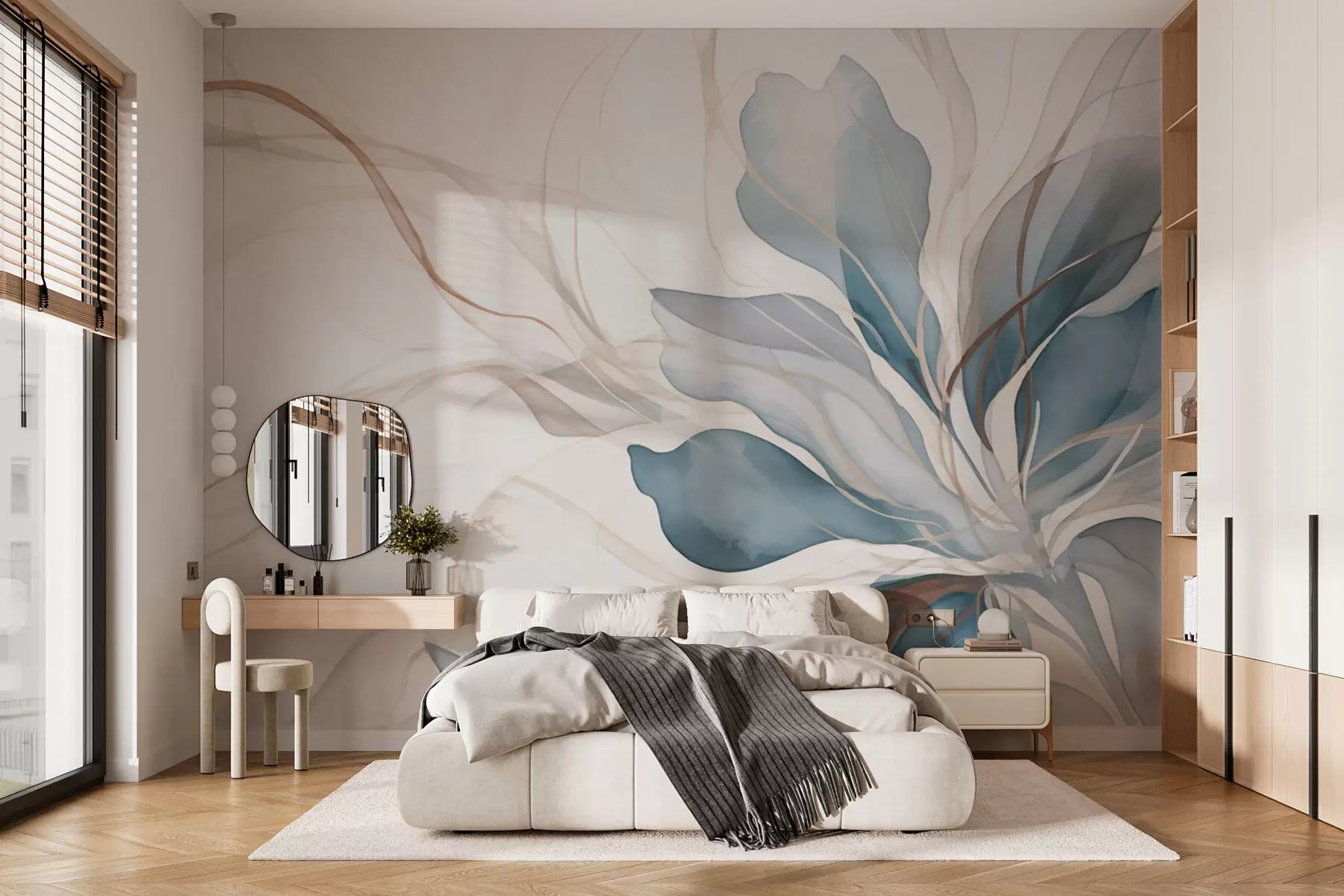 Fototapet Delikat stor blomma w01718