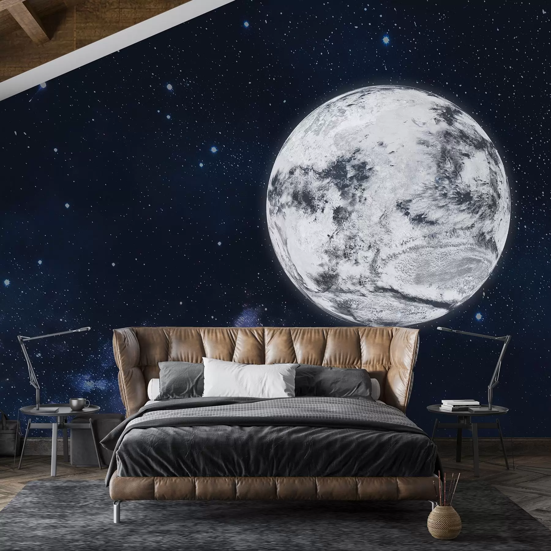Fototapet Planet i rymden, stjärnor, konstellationer, kosmiskt w01800
