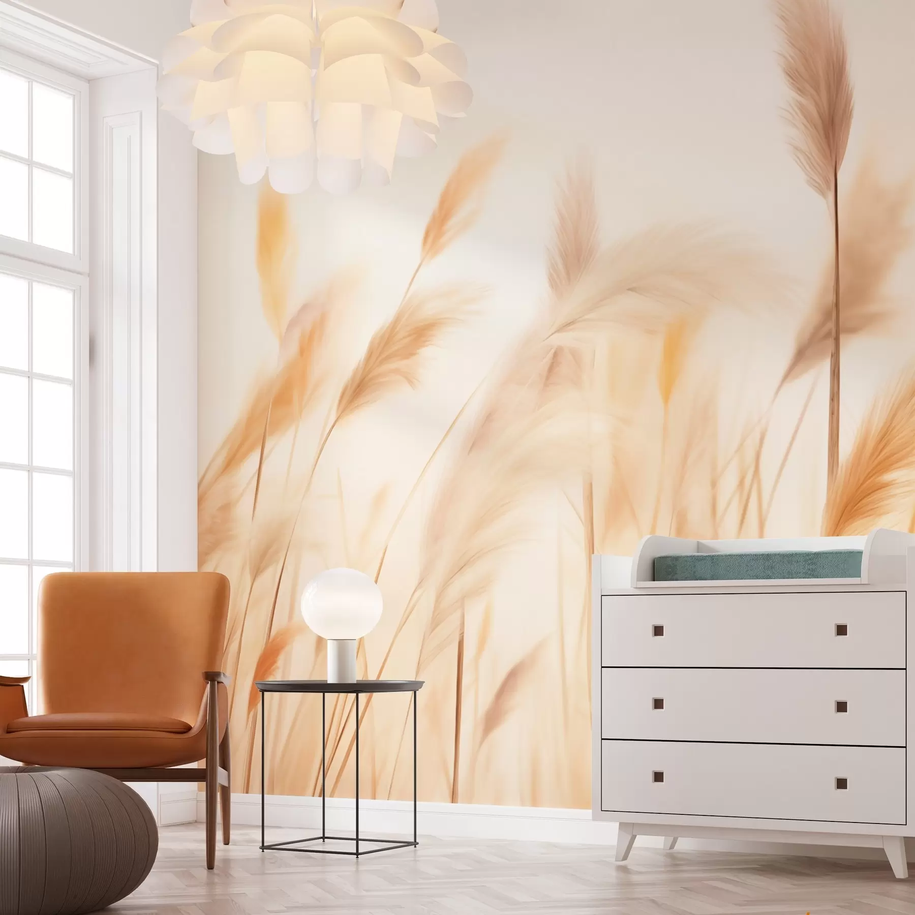 Fototapet Delikata ax av vete w02037