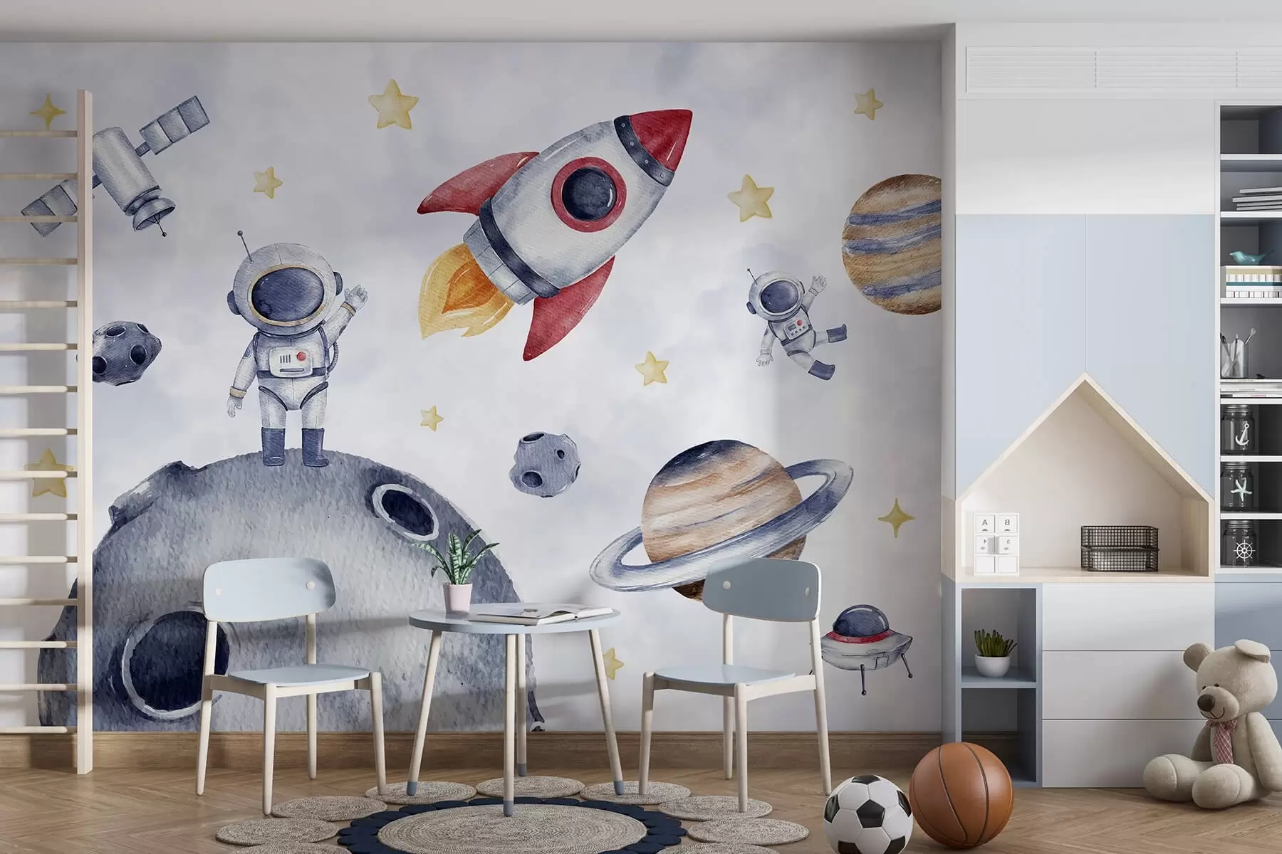 Fototapet Astronauter i rymden w01461