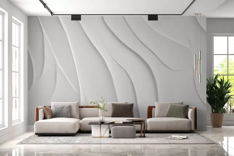 Fototapet Ljus betongväggseffekt w02298
