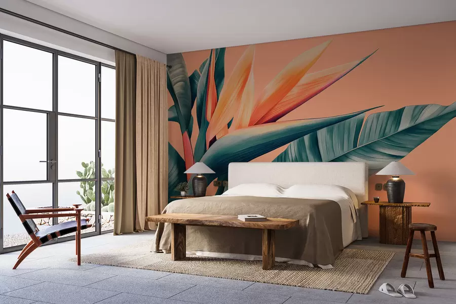 Fototapet Stor strelitzia w08454