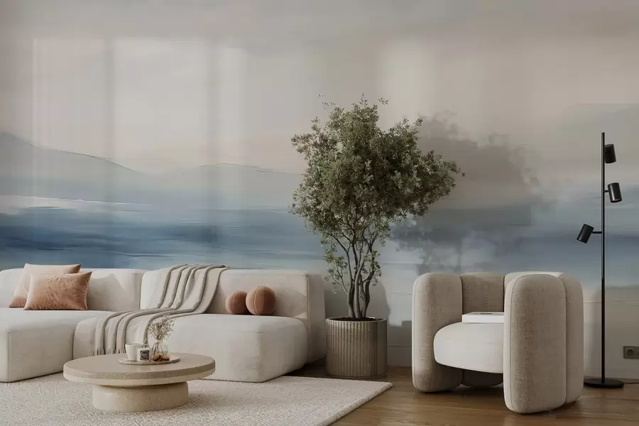 Fototapet Minimalistiskt havslandskap w02409