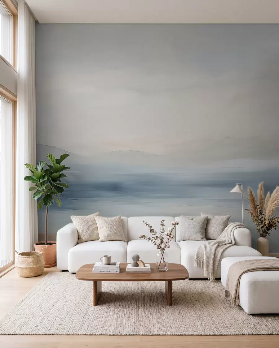 Fototapet Minimalistiskt havslandskap w02409