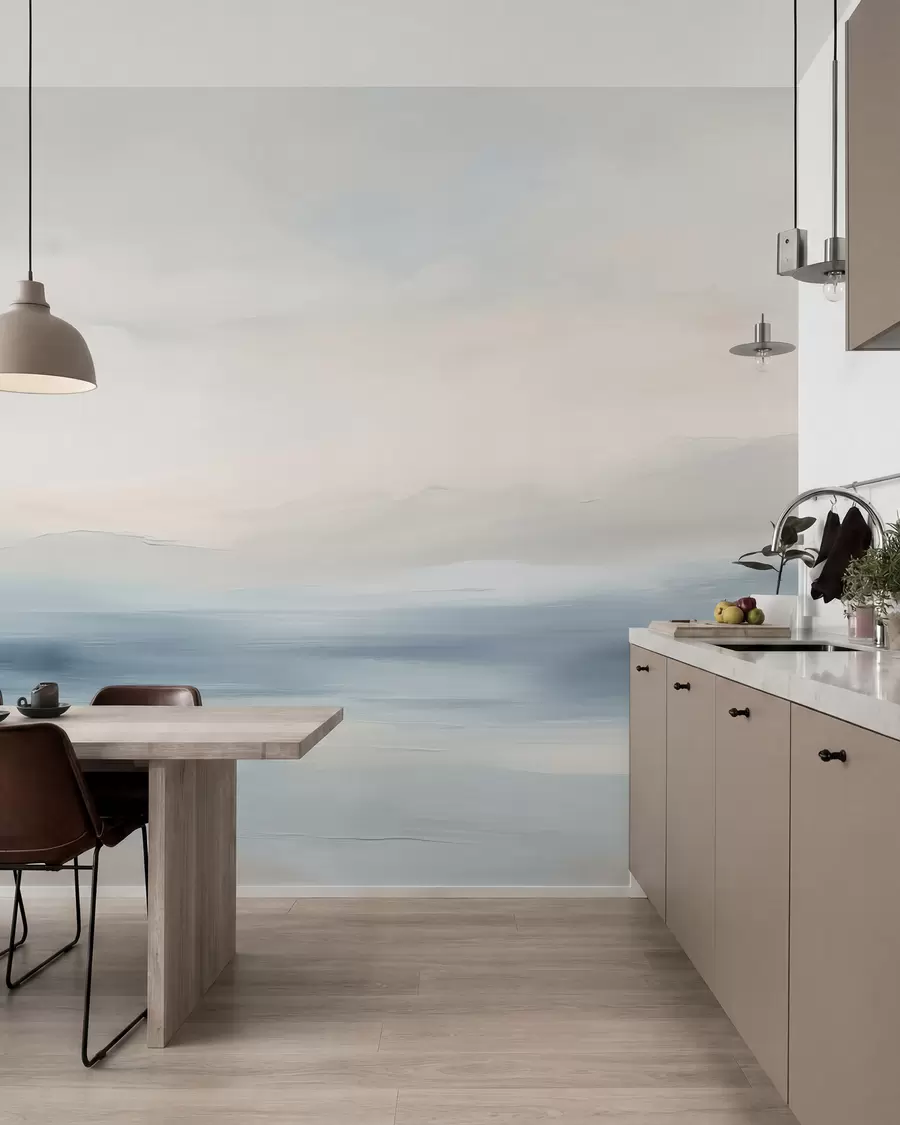 Fototapet Minimalistiskt havslandskap w02409