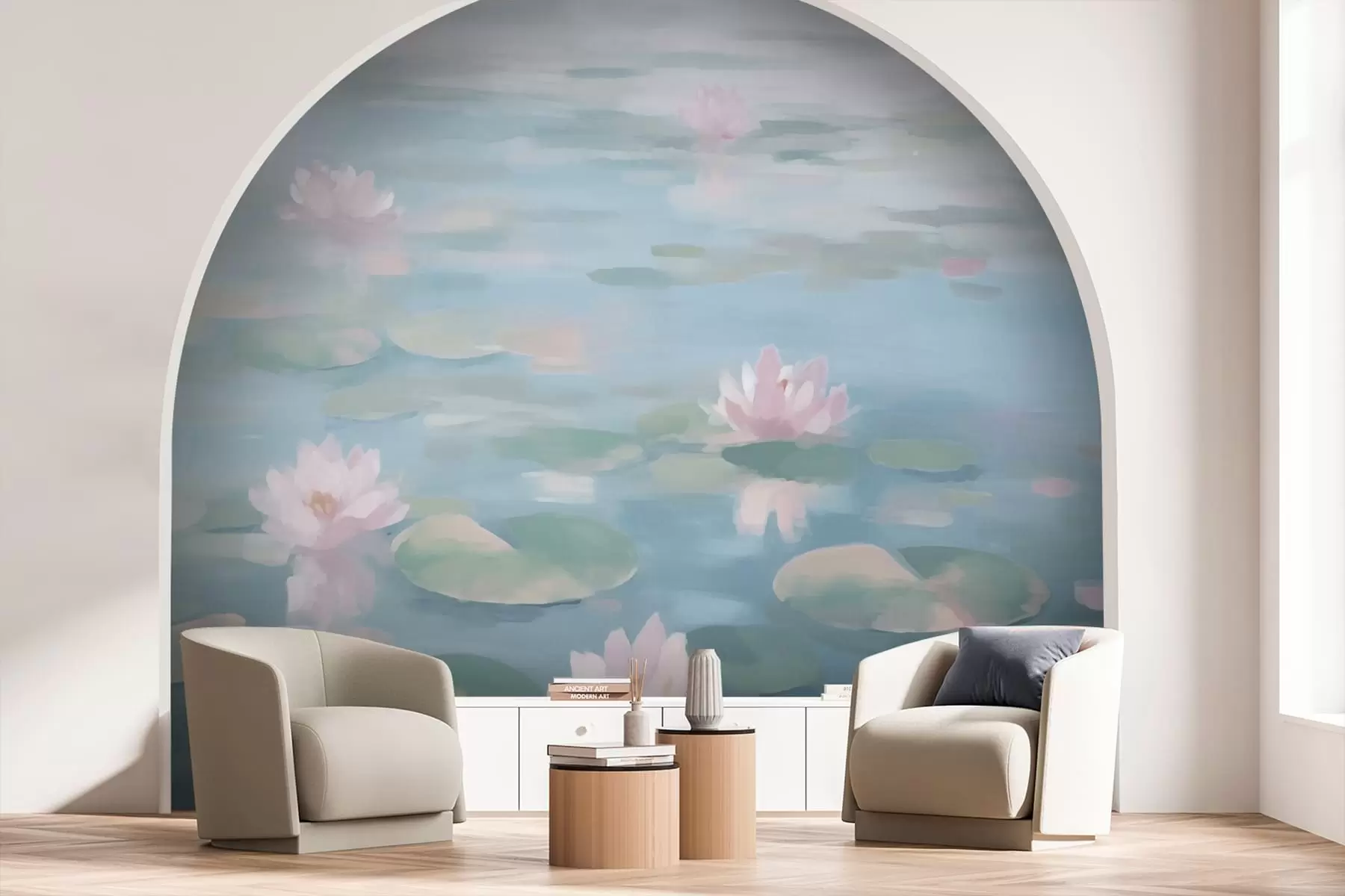 Fototapet Blommor av näckrosor w08548