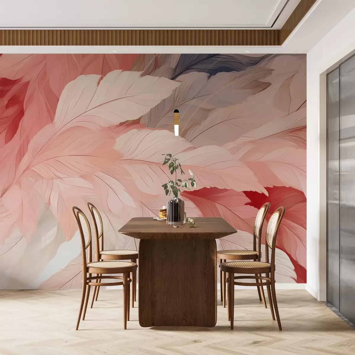 Fototapet Fjädrar i fina tvärsnitt w02598