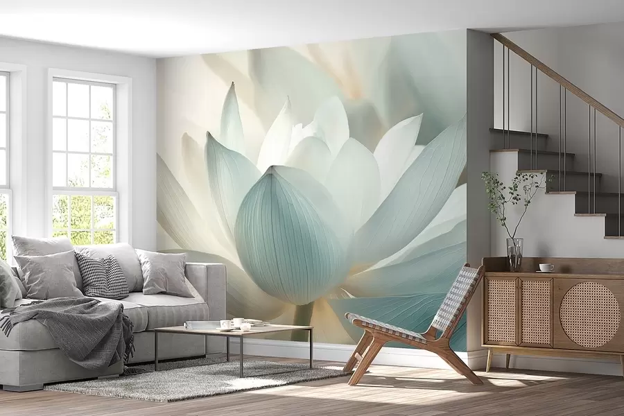 Fototapet Elegant lotus i delikata nyanser w08487