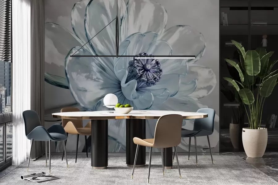 Fototapet Transparent majestätisk blomma w02677v1