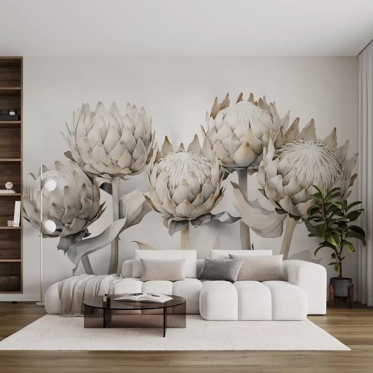 Fototapet Milda proteas akvarell w08593