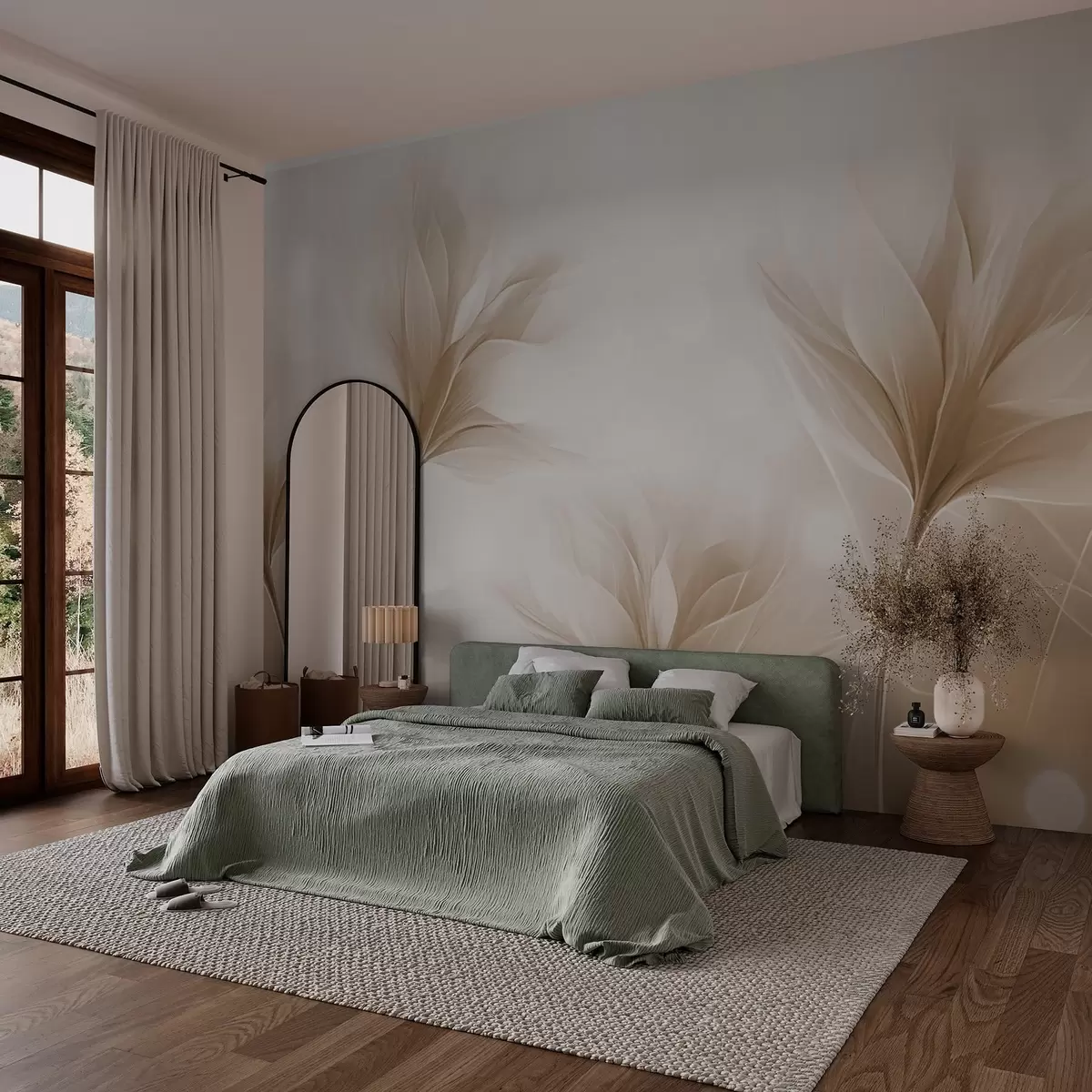 Fototapet Mjuka genomskinliga kronblad w02697v1