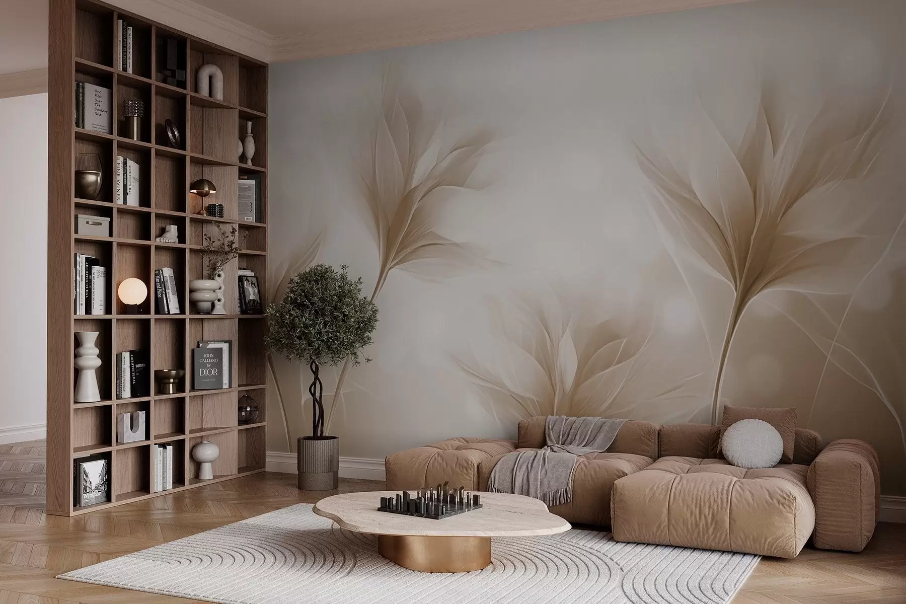 Fototapet Mjuka genomskinliga kronblad w02697v1