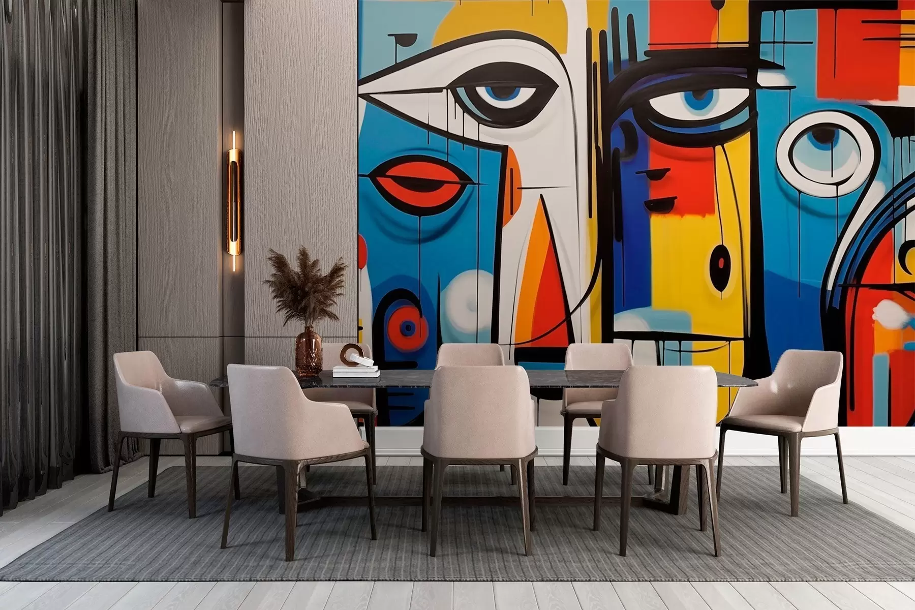 Fototapet Abstrakt porträtt w02698