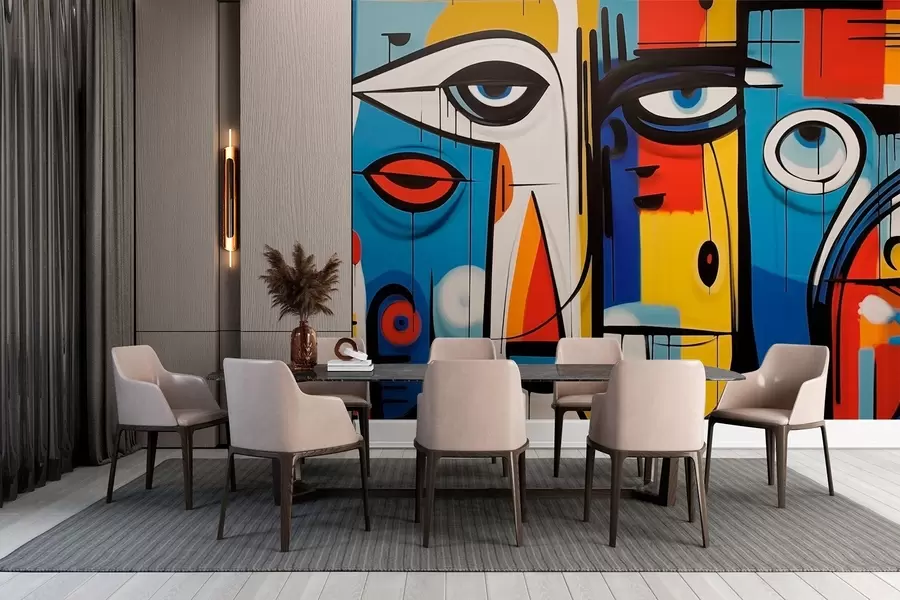 Fototapet Abstrakt porträtt w02698