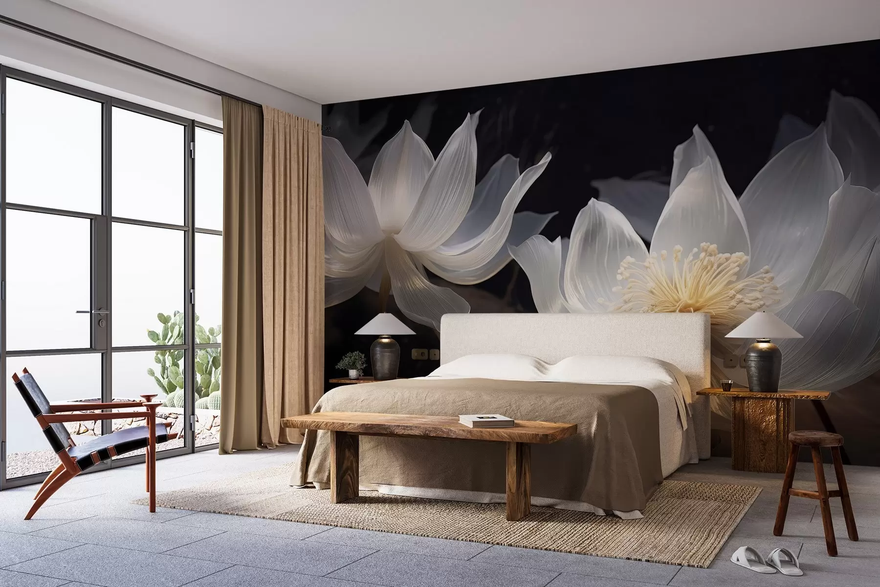 Fototapet Frodiga dyrbara blommor w02846