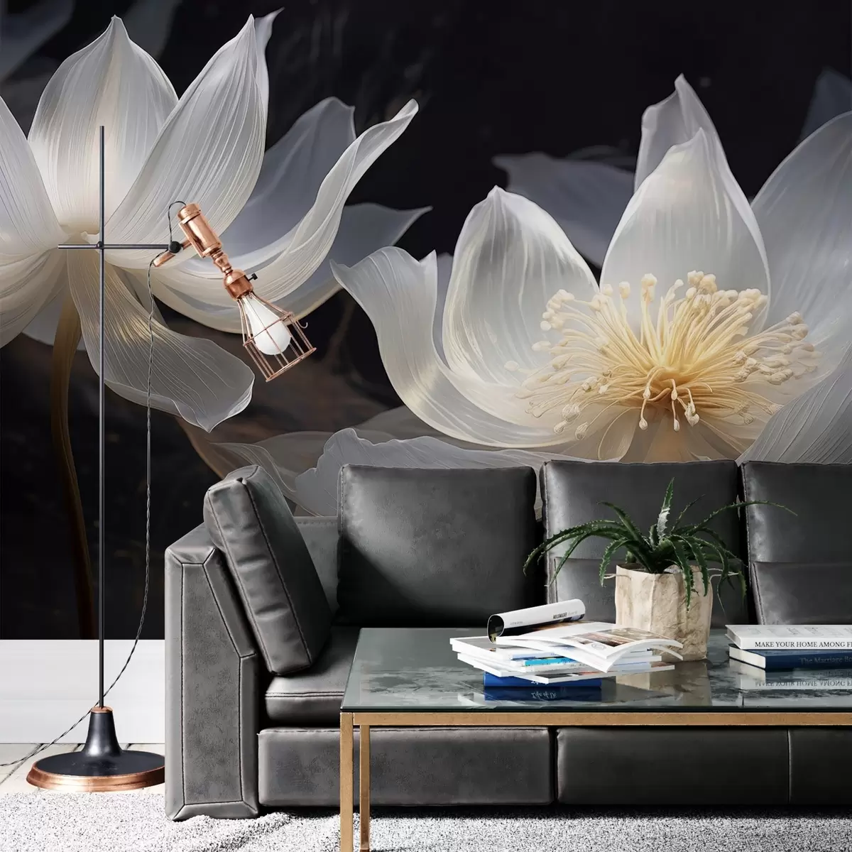 Fototapet Frodiga dyrbara blommor w02846