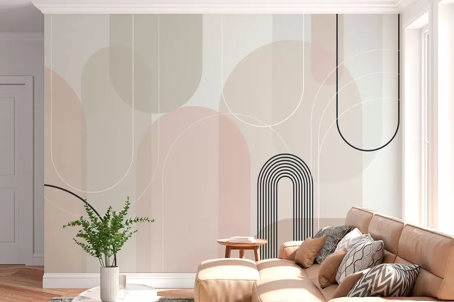 Fototapet Snygga minimalistiska bågar w02826
