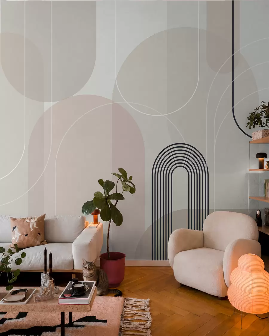 Fototapet Snygga minimalistiska bågar w02826