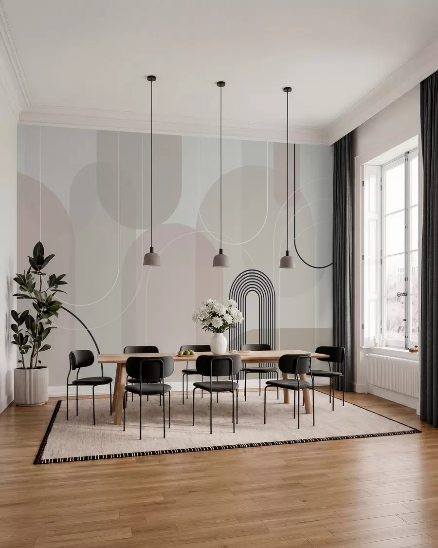 Fototapet Snygga minimalistiska bågar w02826
