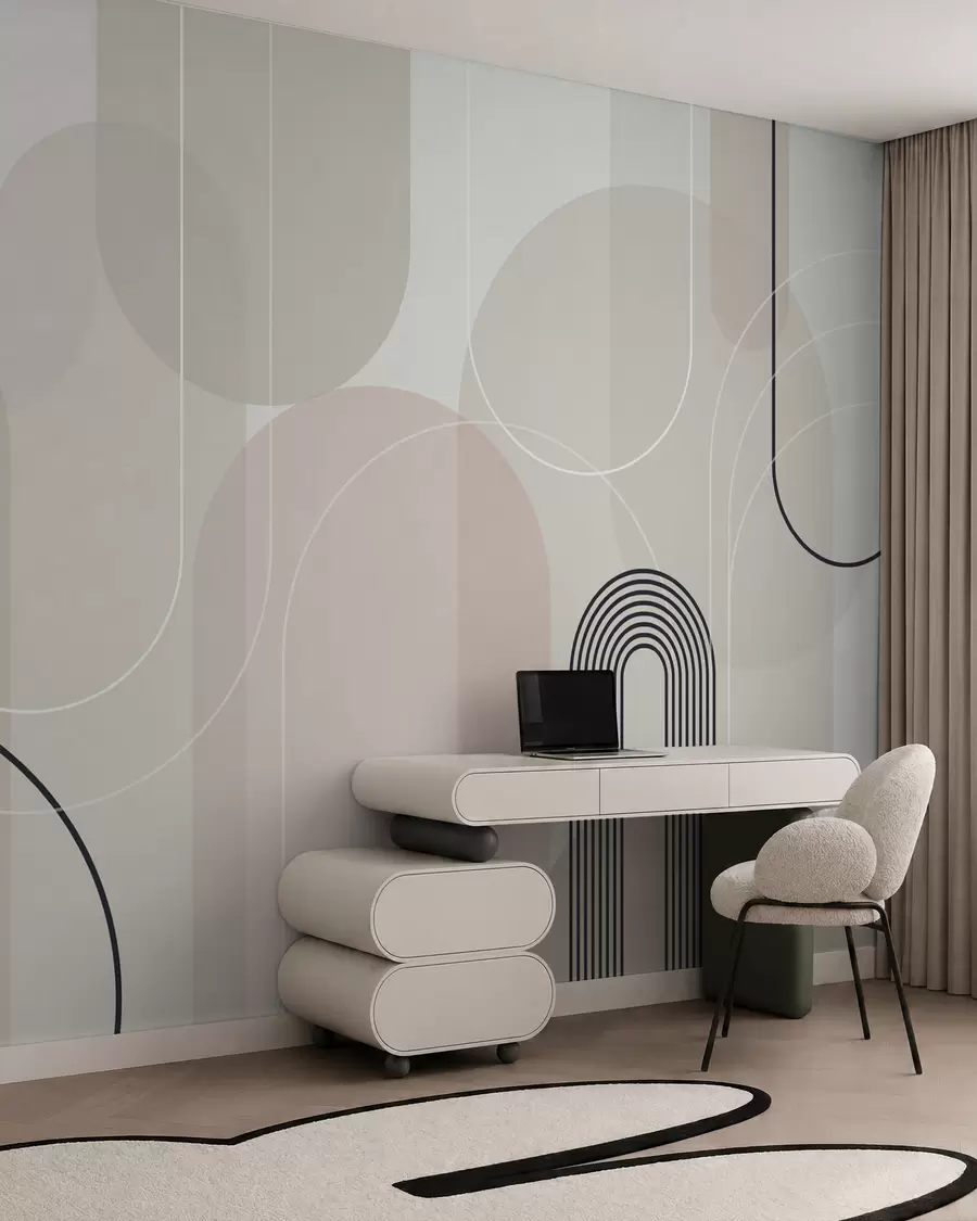 Fototapet Snygga minimalistiska bågar w02826