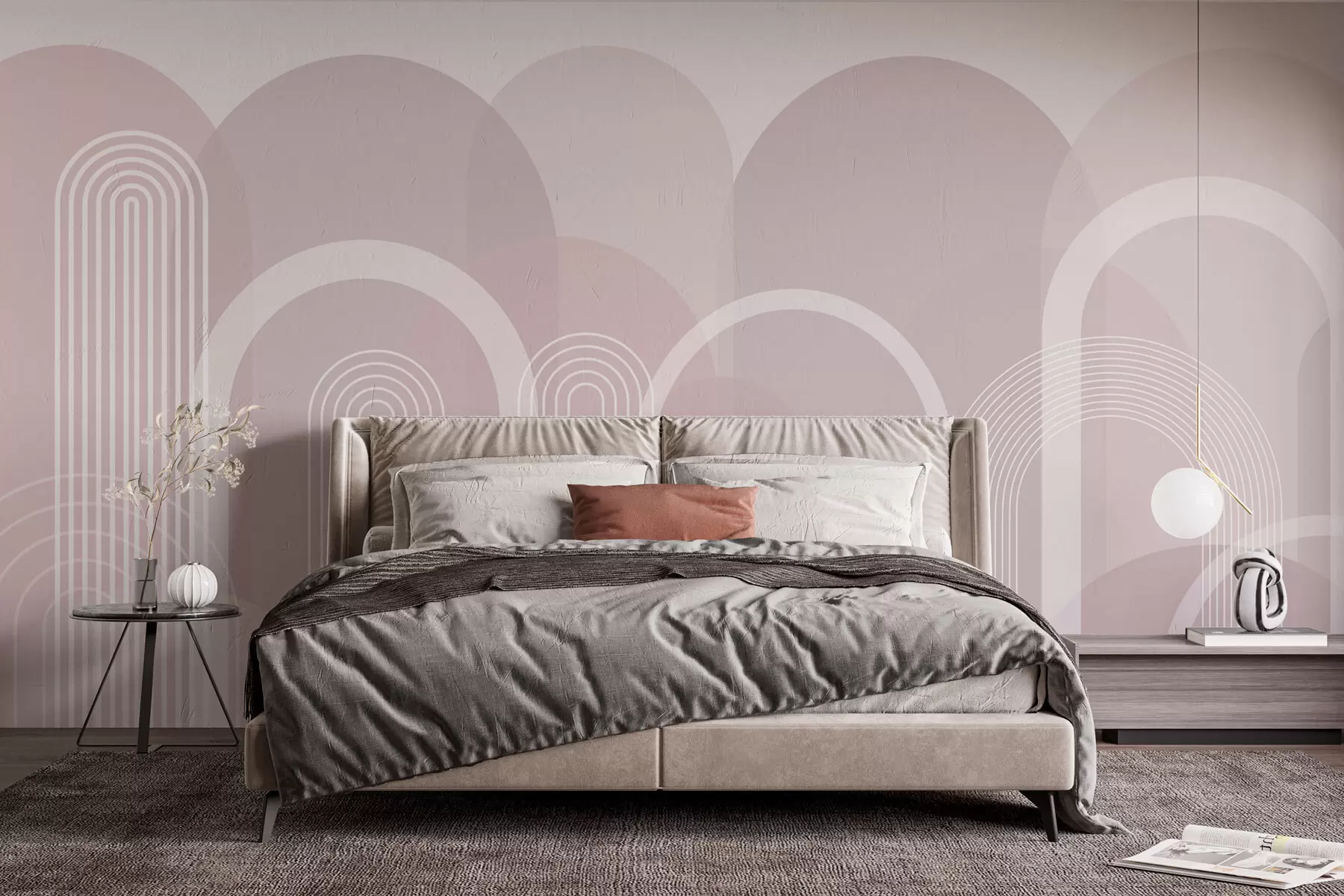 Fototapet Geometriska bågar boho w02935
